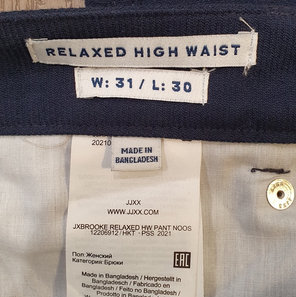 JJXX wide leg trousers, navy, size 31 x 30 - Picture 5 of 5